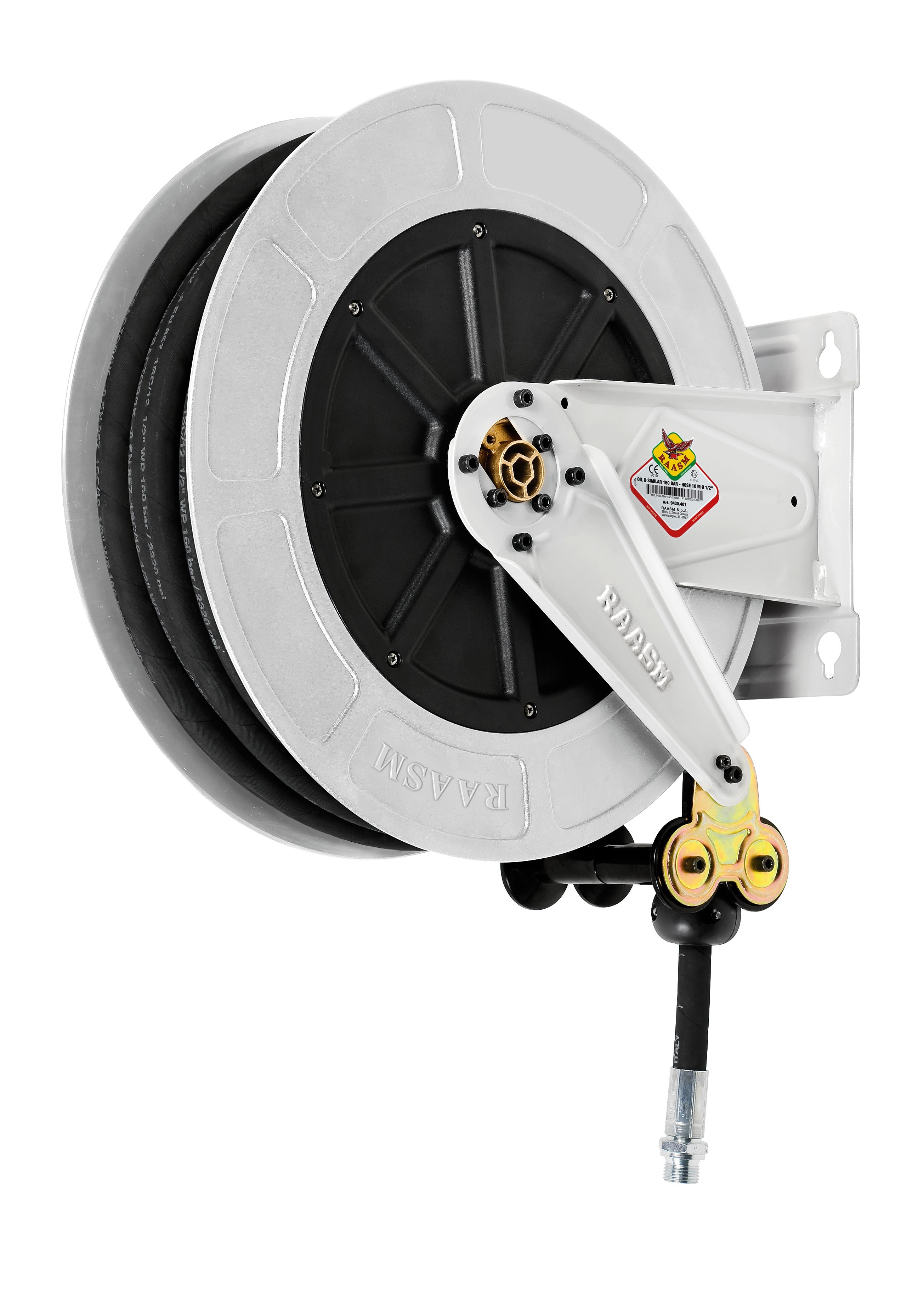 Haspels met slang voor water & lucht - zelfoprolbaar